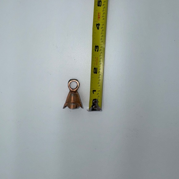 Small Metal Bell Charm Pendant with Loop for Jewelry Making Crafts - Picture 5 of 5